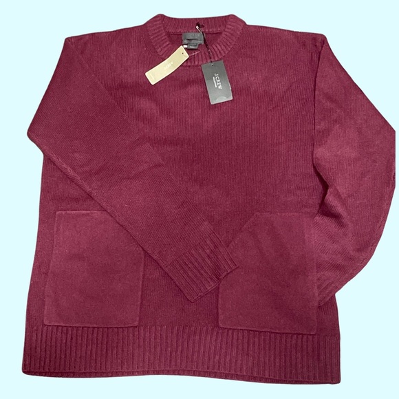 J Crew Collection Italian cashmere pocket sweater